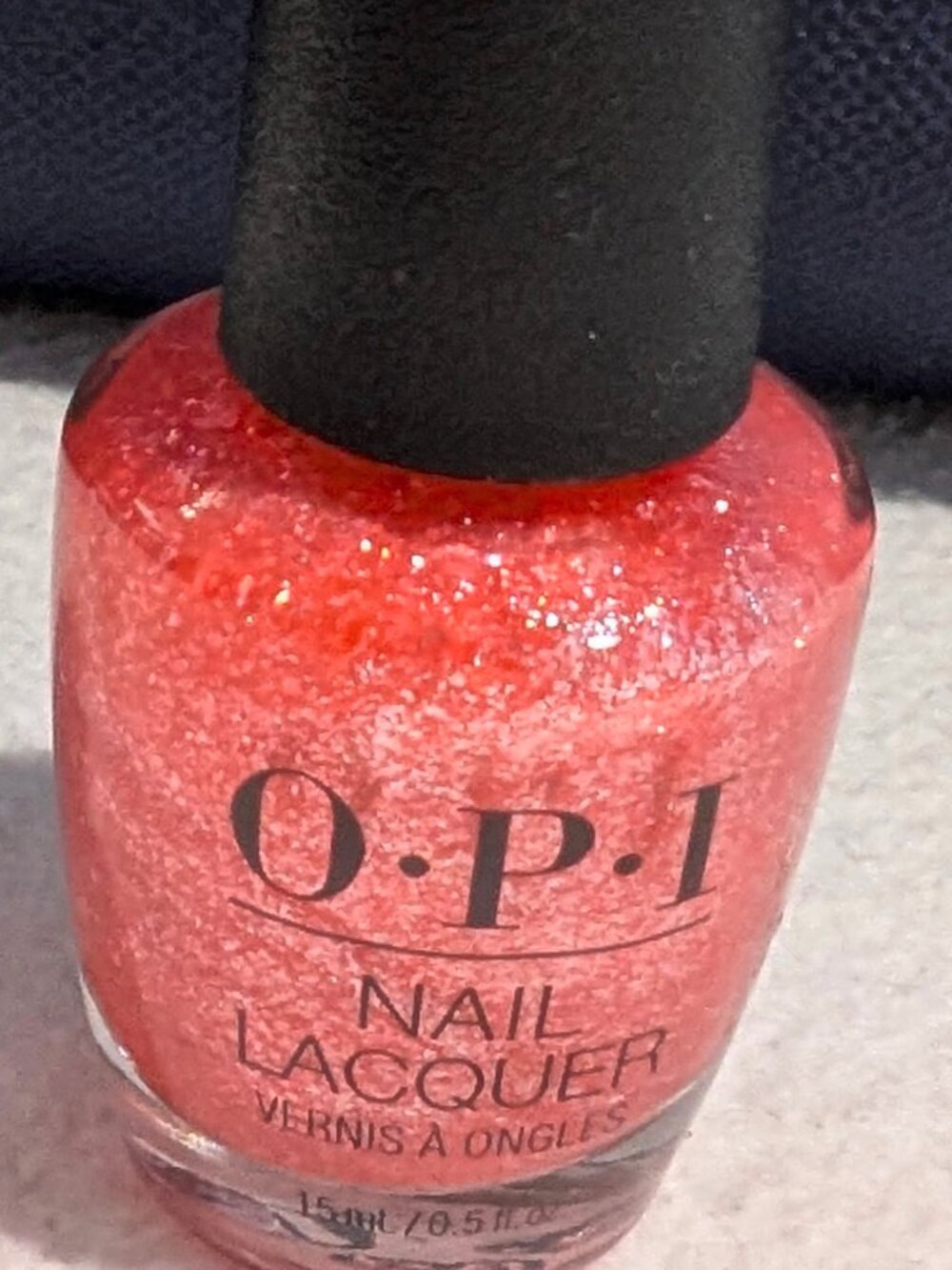OPI Pixel Dust Pink Shimmer Glitter Nail Polish NWOB Full Size